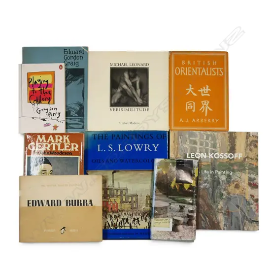 NINE PUBLICATIONS OF BRITISH PAINTING - LOWRY